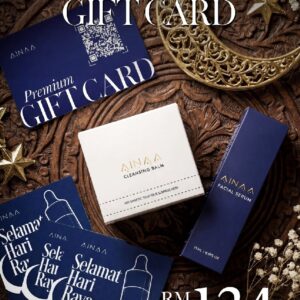 SERUM + CLEANSING BALM (QR CARD WITH SAMPUL RAYA AINAA) KEMPEN RAYA AINAA
