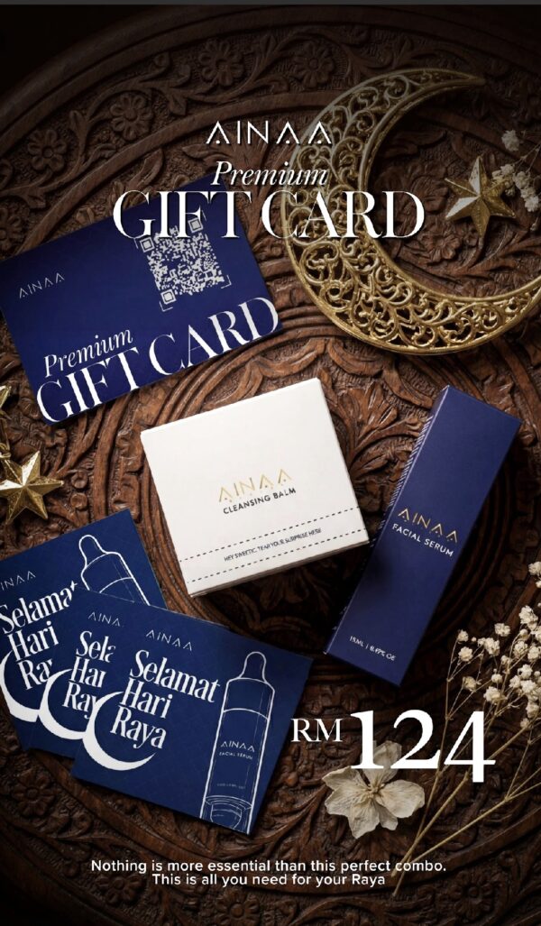 SERUM + CLEANSING BALM (QR CARD WITH SAMPUL RAYA AINAA) KEMPEN RAYA AINAA
